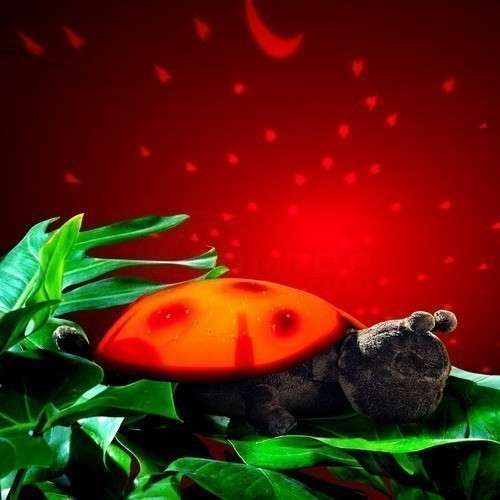 TWILIGHT LADYBUG LAMP.TRANSFORMS YOUR ROOM INTO A STARRY NIGHT SKY.