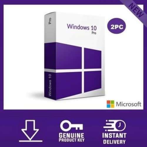 Windows 10 Pro RETAIL ONLINE ACTIVATION 2x PC's Instructions + Download Link + License Key 32+64Bit