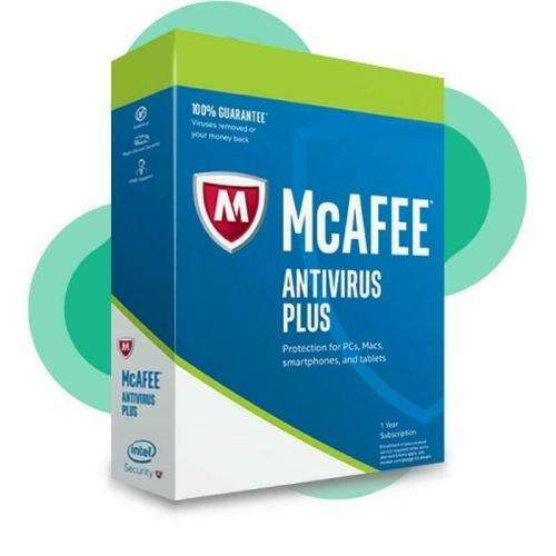 McAfee Antivirus Plus 2020 Ten Devices / 1Year Protection Genuine License