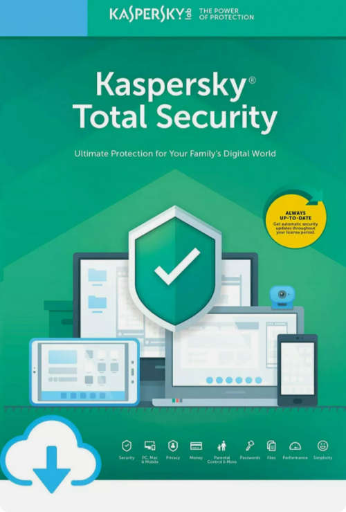 KASPERSKY TOTAL SECURITY 2020 1 PC DEVICE 1 YEAR  ANTIVIRUS - GLOBAL KEY