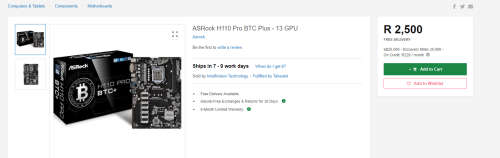 H110 Pro BTC+ Supports up to 13 GPU Brand New