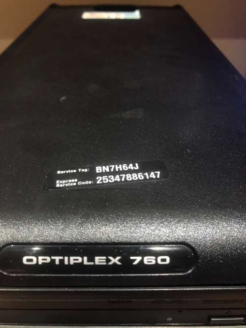 Dell Optiplex 760 Intel core2Quad CPU Q9400 @2.66, 4Gb Ram, 160gb Harddrive, Windows 7 Pro