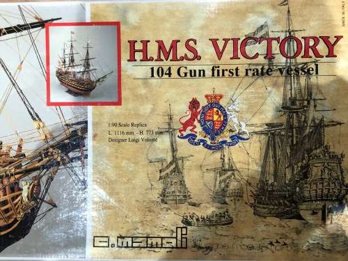 H.M.S Victory 104 Gun Vessel rate vessel wooden model ship