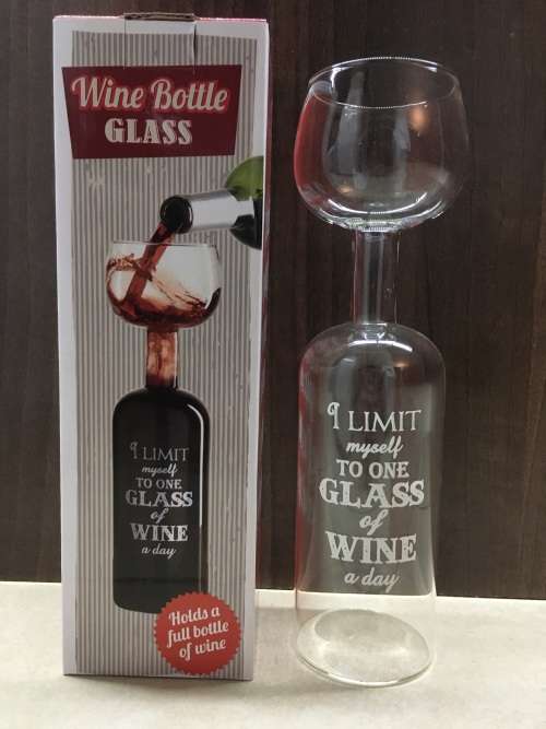 Novelty Wine Glass Bottle