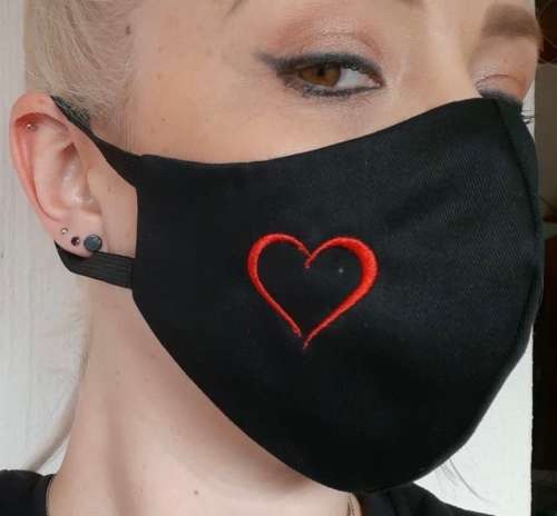 Face Mask Black with best mom ever embroidered on mask