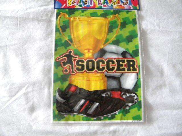 6 PARTY BAGS - SOCCER THEME