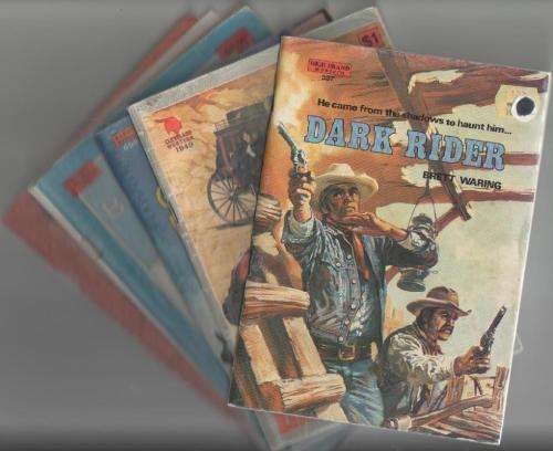 FIVE PAPERBACK WESTERNS ( BETWEEN 1970 - 1980)