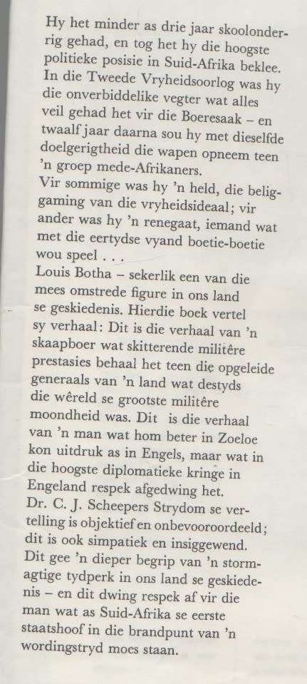 HELD VAN COLENSO, DIE VERHAAL VAN GENL. LOUIS BOTHA - DR CJ SCHEEPERS STRYDOM (1 STE DRUK 1972)
