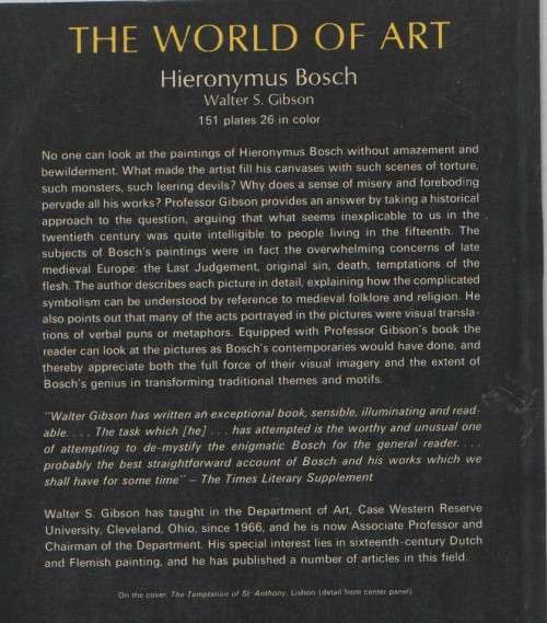 HIERONYMUS BOSCH - WALTER S GIBSON (NOT DATED)