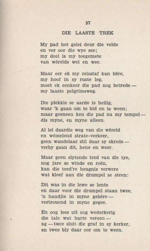 DIE VLAKTE EN ANDER GEDIGTE - JAN F E CELLIERS (1946)