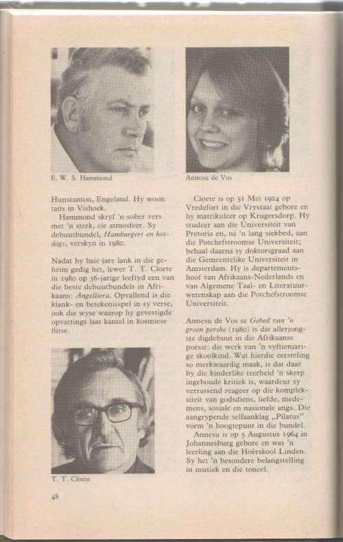 SENIOR VERSEBOEK - D J OPPERMAN (3 DE DRUK 1983)