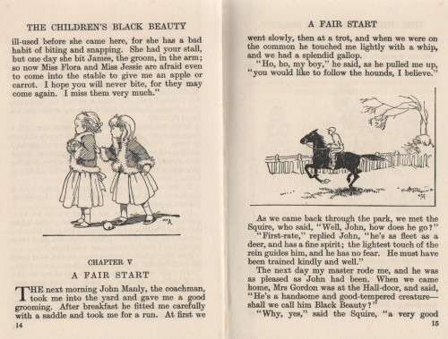 THE CHILDREN'S BLACK BEAUTY -F H LEE AND ANNA SEWELL (1964)