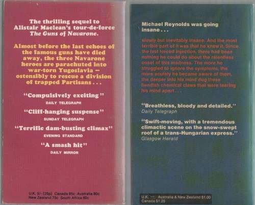 SIX PAPERBACKS BY THE AUTHOR ALISTAIR MACLEAN