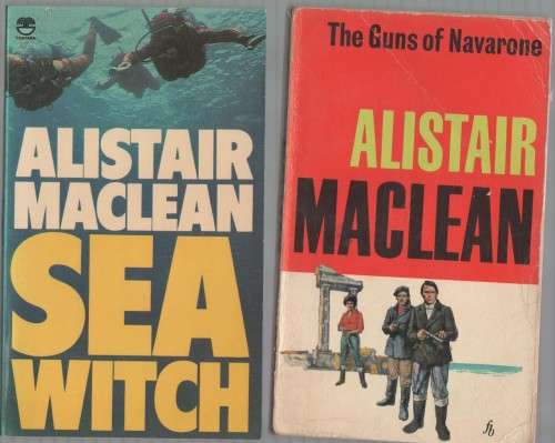 SIX PAPERBACKS BY THE AUTHOR ALISTAIR MACLEAN
