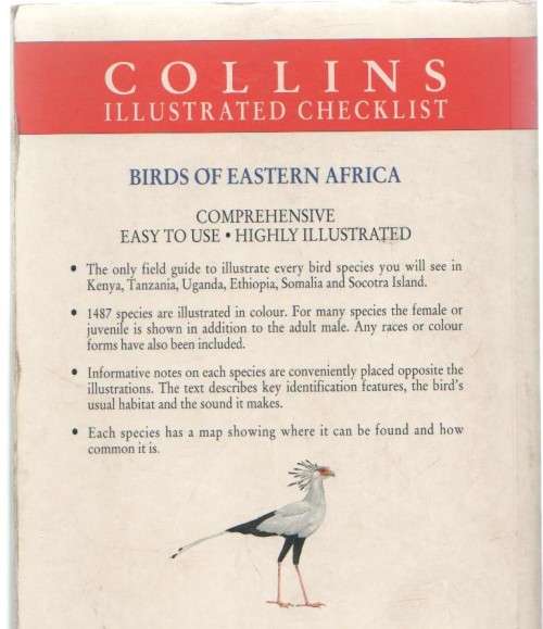 BIRDS OF EASTERN AFRICA, EVERY SPECIES ILLUSTRATED - BER VAN PERLO (1 ST PUB 1995)