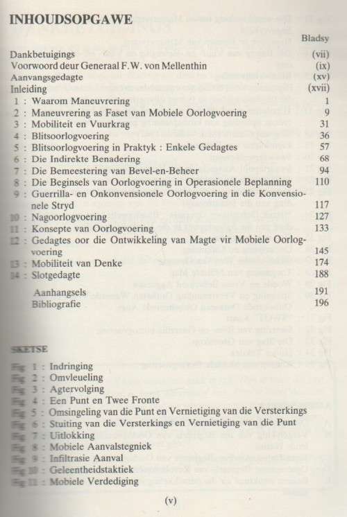 MOBIELE OORLOGVOERING, 'N PERSPEKTIEF VIR SUIDER-AFRIKA - KOL. ROLAND DE VRIES (1 STE UITG  1987)