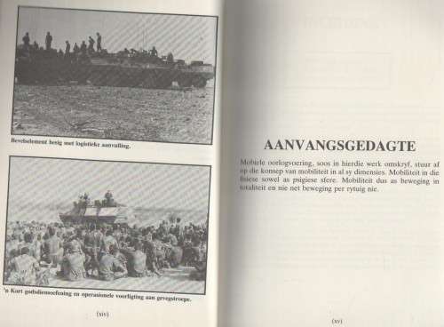 MOBIELE OORLOGVOERING, 'N PERSPEKTIEF VIR SUIDER-AFRIKA - KOL. ROLAND DE VRIES (1 STE UITG  1987)