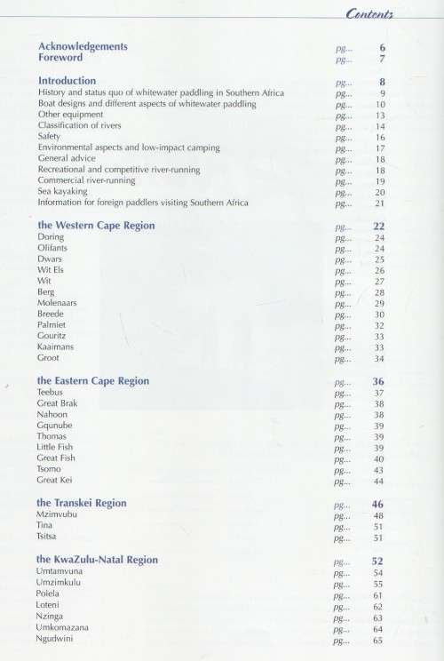 RUN THE RIVERS OF SOUTHERN AFRICA - CELLIERS KRUGER (1 ST EDITION 2001)