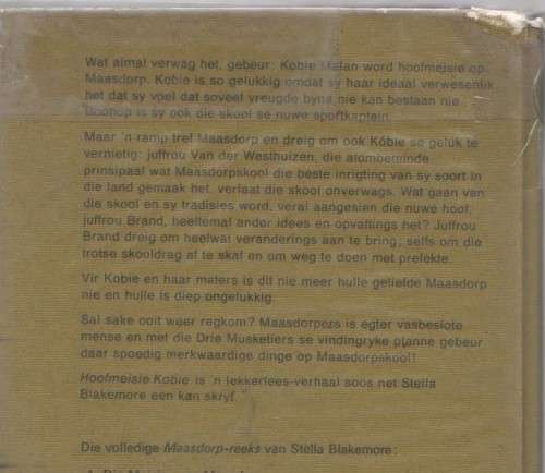 HOOFMEISIE KOBIE, MAASDORP-REEKS 8 - STELLA BLAKEMORE (2 DE DRUK 1976)
