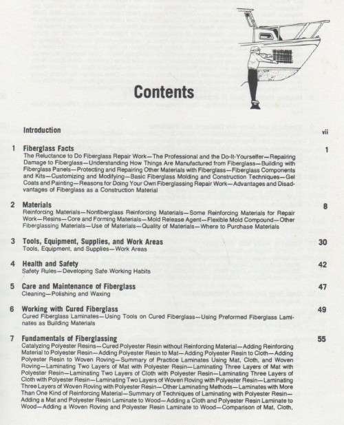 THE FIBERGLASS, REPAIR & CONSTRUCTION HANDBOOK - JACK WILEY (1982)