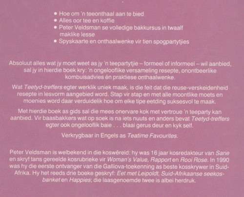 TEETYD TREFFERS - PETER VELDSMAN (1 STE UITGAWE 1993)