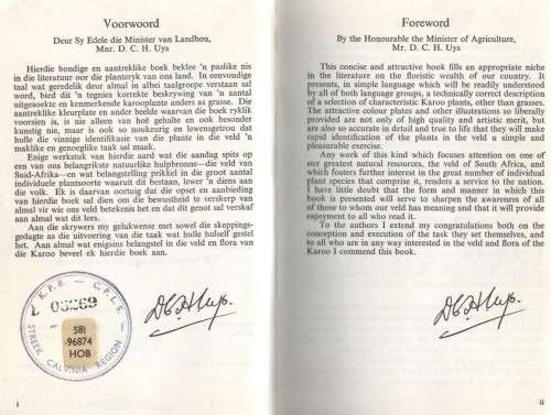 KAROO-PLANTRYKDOM/ KAROO PLANT WEALTH - N K HOBSON (1970)