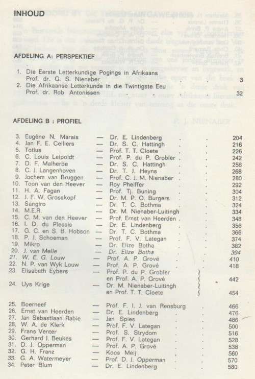 PERSPEKTIEF EN PROFIEL - P J NIENABER