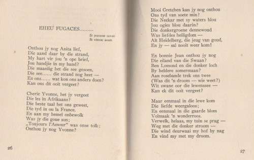 GEDIGTE VAN A G VISSER (1925)