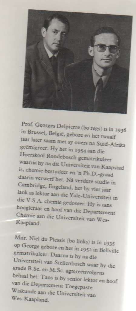 DIE WINTERGROEIENDE GLADIOLI VAN SUID-AFRIKA - G R DELPIERRE & N M DU PLESSIS (1974)