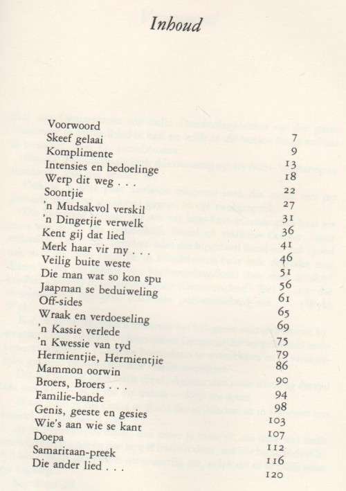 KOOPERASIE-STORIES OP DONDERDAG - P G DU PLESSIS (TV REEKS - 2 DE UIGAWE 1983)
