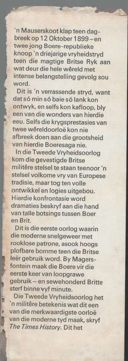 RUITERVUUR - DR C J SCHEEPERS STRYDOM (1 STE DRUK 1970) BOEREOORLOG