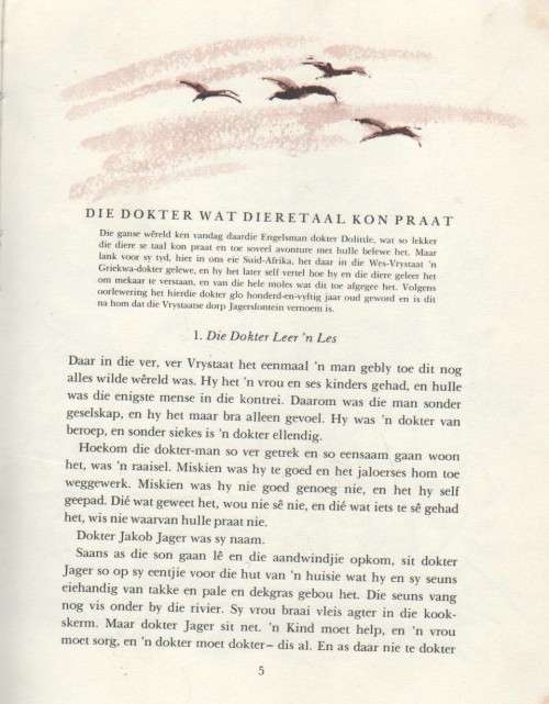 DIE DOKTER WAT DIERETAAL KON PRAAT - PIETER W GROBBELAAR (1 STE UITG 1972)