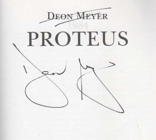 PROTEUS - DEON MEYER (GETEKEN - 1 STE UITGAWE 2002)