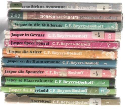 VOLLEDIGE REEKS HARDEBAND JASPERBOEKE - C F BEYERS-BOSHOFF