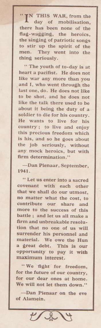 PIENAAR OF ALAMEIN - A M POLLOCK  (1943)