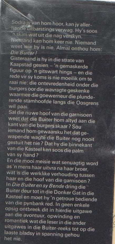Die Buiter en sy Bende - Gerrie Radlof (2 DE UITGAWE 1973)