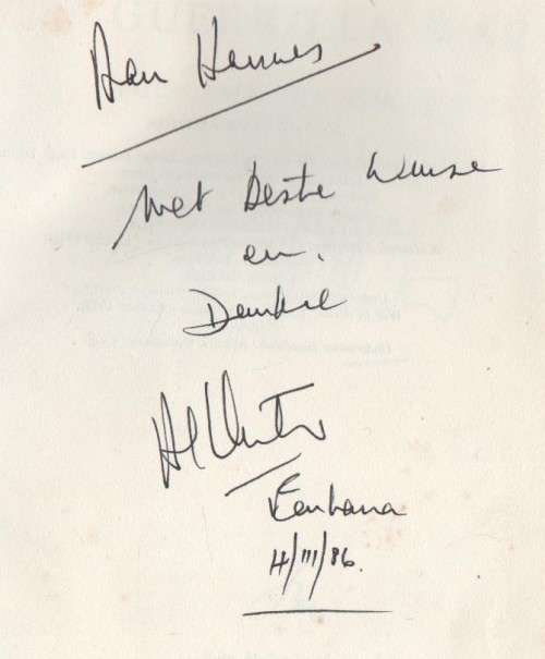 PORTUGAL`S GUERILLA WAR, THE CAMPAIGN FOR AFRICA - A L J VENTER (SIGNED 1973)