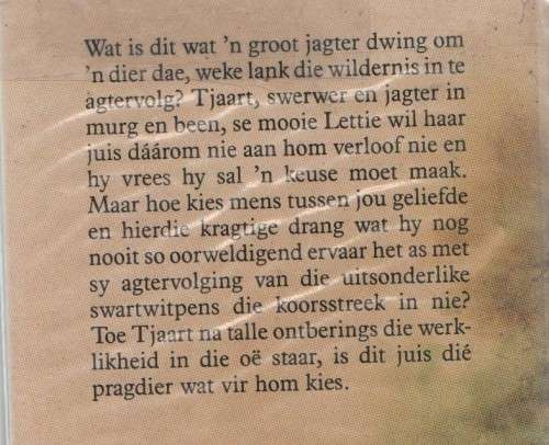 DIE SWARTWITPENS - H J VERMAAS (GROOTDRUK)