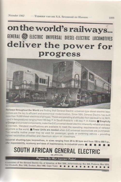 TYDSKRIF VAN DIE S.A.S EN H / S.A.R. and H MAGAZINE (NOVEMBER 1962)