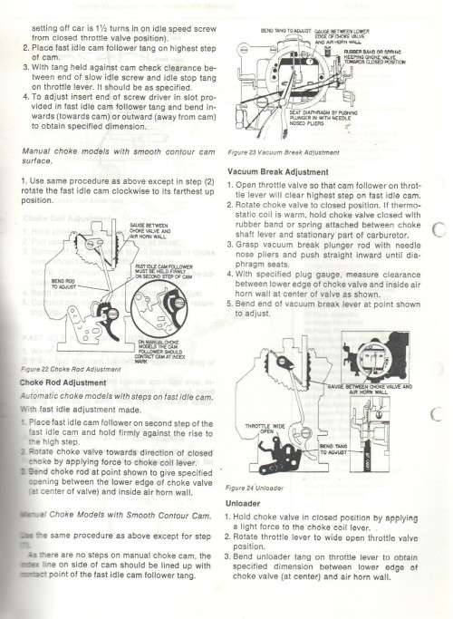ROCHESTER MONOJET, CARBURETTOR MODEL M, MV - TRAINING PROGRAM BOOKLET (GM SERVICE/DIENS)
