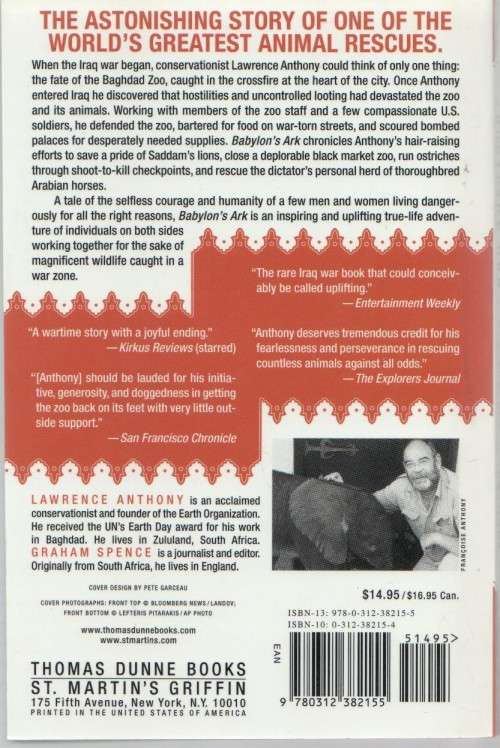 BABYLON`S ARK - LAWRENCE ANTHONY (2007)