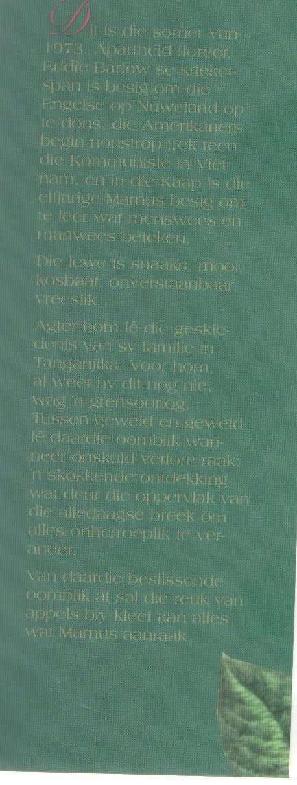 DIE REUK VAN APPELS - MARK BEHR (4 DE DRUK 2000) JEUGVERHAAL