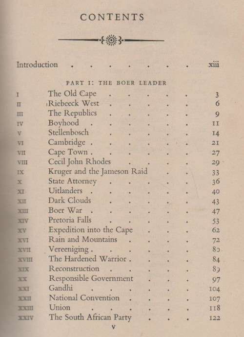 JAN CHRISTIAN SMUTS - J C SMUTS (1 ST PUBLISHED 1952)