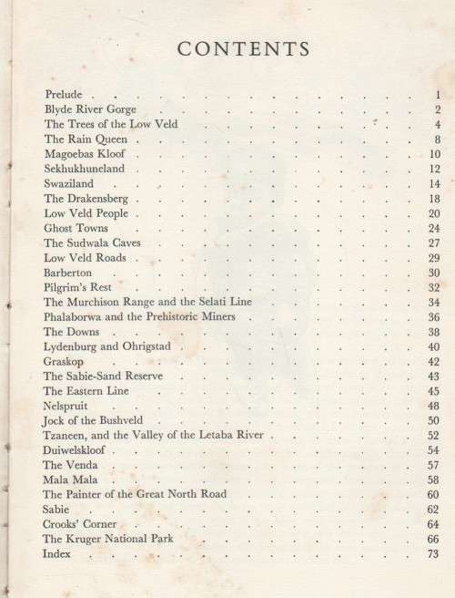 LOW VELD TRAILS - TV BULPIN (1968)