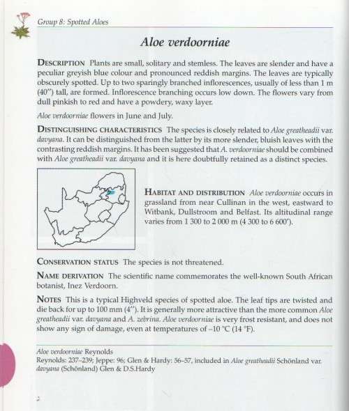 GUIDE TO THE ALOES OF SOUTH AFRICA - BEN-ERIK VAN WYK & GIDEON SMITH (2ND EDITION 2003)