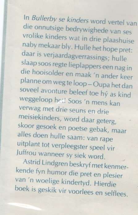 BULLERBY SE KINDERS - ASTRID LINDGREN