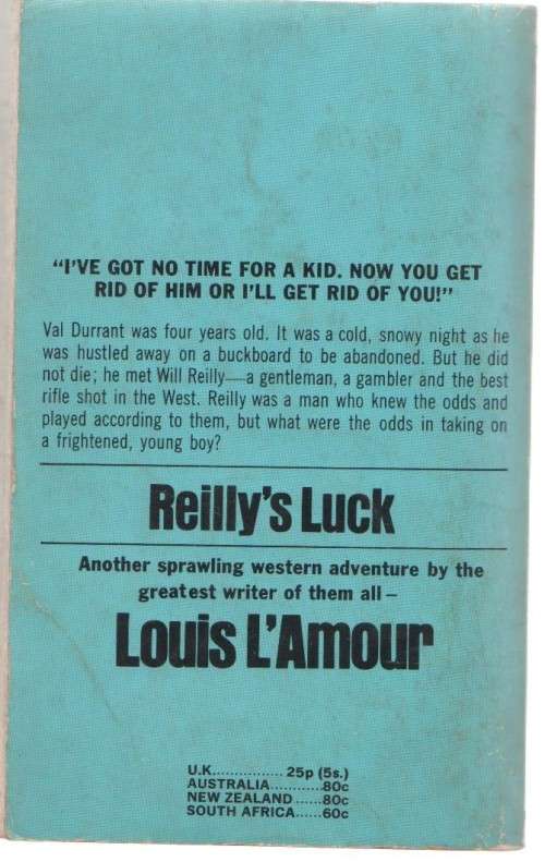REILLY`S LUCK - LOUIS L`AMOUR (1ST EDITION 1970)