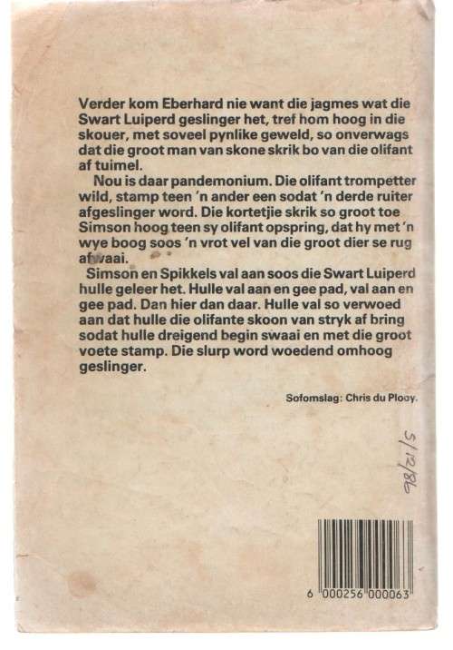 DIE SWART LUIPERD, NO 55, RAMPOKKERS VAN DIE PARADYS - MEIRING FOUCHE  (KAFEEBOEKIE)