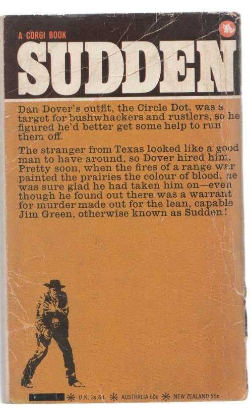 SUDDEN MAKES WAR - OLIVER STRANGE (CORGI WESTERN - 1969)