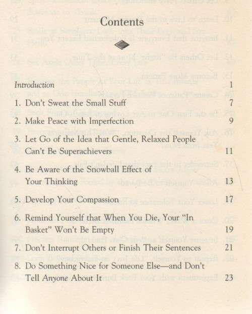 DON`T SWEAT THE SMALL STUFF...AND IT`S SMALL STUFF - RICHARD CARLSON, PHD (1997)